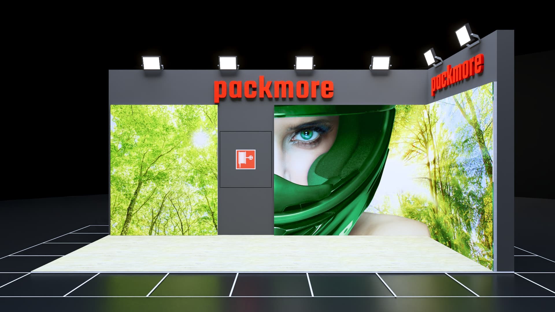 Large-format stand graphics